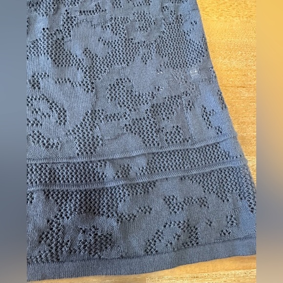 Sundance Women’s Dusty Blue Tunic Dress Lace Silk/cotton PM - Picture 3 of 10